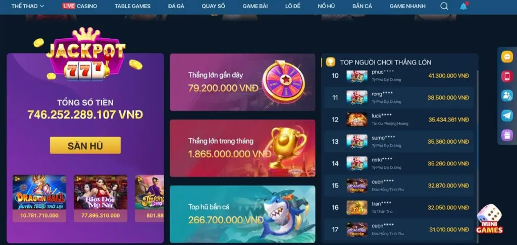 Giải đấu bắn cá hàng tuần